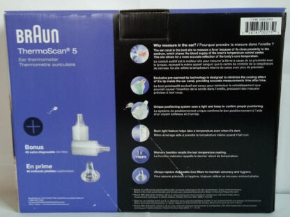 Braun thermoscan 5 ear thermometer picture 2