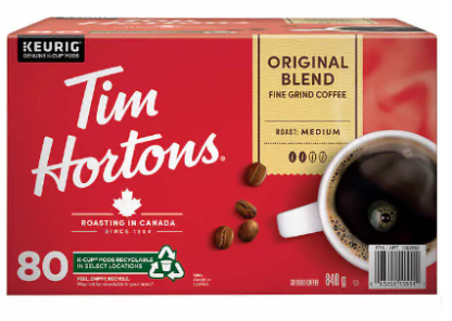 Tim Hortons Original Blend Medium Roast Coffee Pods 80 count picture