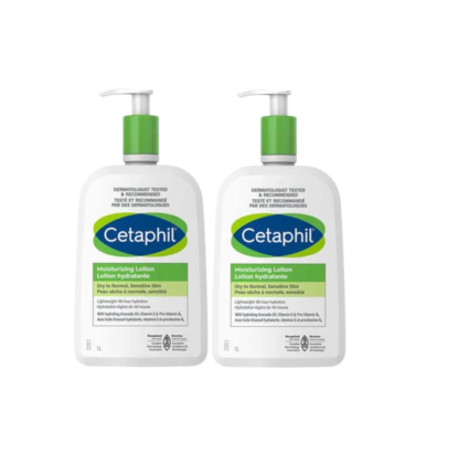 Cetaphil moisturizing lotion 1 litre (33.8 oz) 2 bottles picture